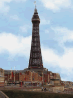 Blackpool Tower looking from the prom
